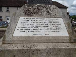 Memorial stone for Father John Murphy