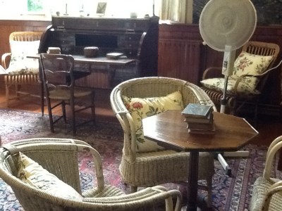 a cosy corner in Monet's house