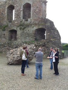 Fern castle with Sinead the guide giving an informative tour.