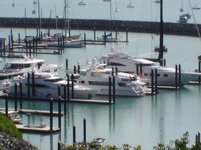 Super Yachts at Abel Point Marina Whitsundays