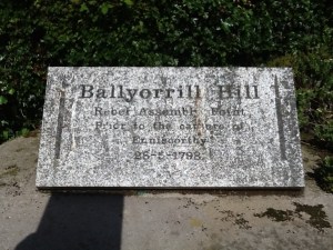 Plaque dedicated to the 1798 Rebellion